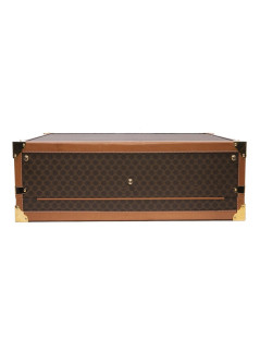 Valise CELINE en toile monogram marron