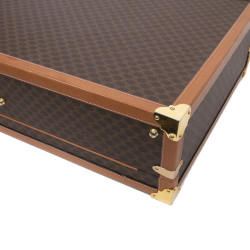 Valise CELINE en toile monogram marron