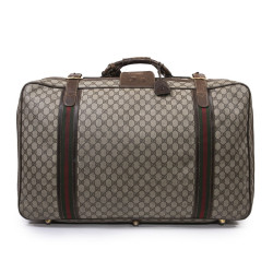 Valise souple GUCCI  toile enduite monogram Vintage