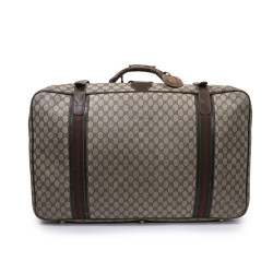 Valise souple GUCCI  toile enduite monogram Vintage