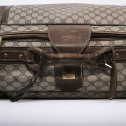 Valise souple GUCCI  toile enduite monogram Vintage