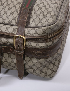 Valise souple GUCCI  toile enduite monogram Vintage