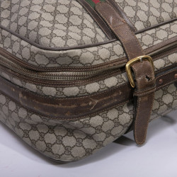 Valise souple GUCCI  toile enduite monogram Vintage