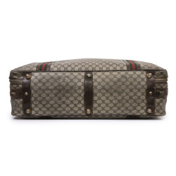 Valise souple GUCCI  toile enduite monogram Vintage