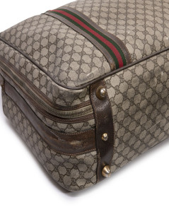 Valise souple GUCCI  toile enduite monogram Vintage