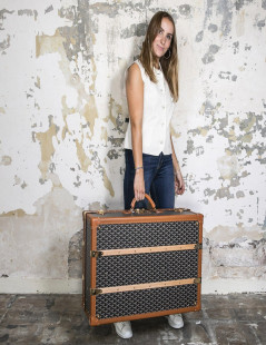 Valise rigide GOYARD toile monogram 