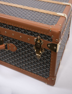 GOYARD Monogram large and rigid travel trunk 