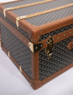 GOYARD Monogram large and rigid travel trunk 