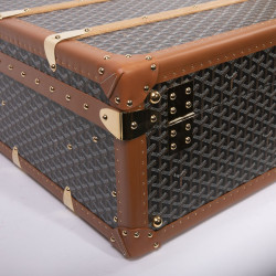 GOYARD Monogram large and rigid travel trunk 