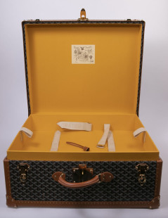 GOYARD Monogram large and rigid travel trunk 