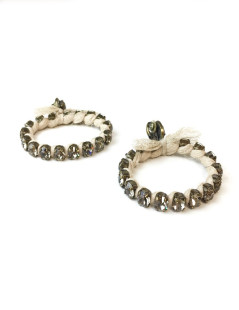 Boucles d'oreille clips créoles LANVIN par ALBERT ELBAZ