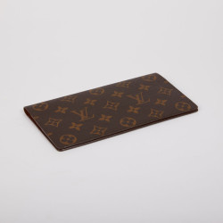 Porte-chéquier Louis Vuitton toile Monogram marron