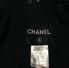 Veste à sequins noirs T40 CHANEL