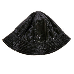 Chapeau de pluie CHANEL noir verni