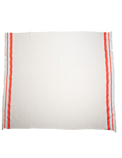 Serviette de plage CHANEL blanche et rose fluo