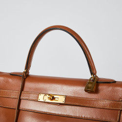 Kelly 35 HERMES  caramel vintage