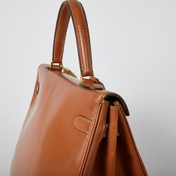 Kelly 35 HERMES  caramel vintage