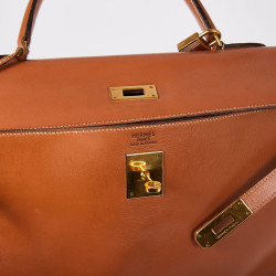 Kelly 35 HERMES  caramel vintage