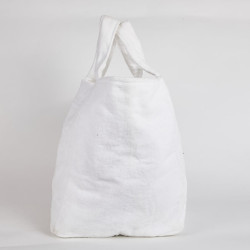 Sac de plage CHANEL tissu éponge blanc