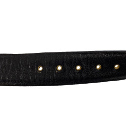 Ceinture noire CHANEL matelassée