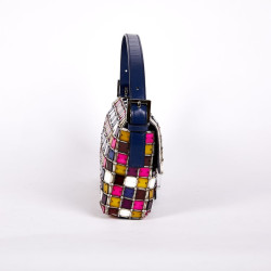 Sac FENDI  baguette multicolore  en mozaique et cristal