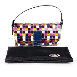 Sac FENDI  baguette multicolore  en mozaique et cristal