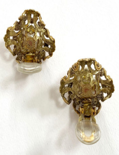 Boucles d'oreille CHANEL couture  1968