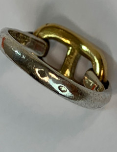 Bague HERMES or et argent