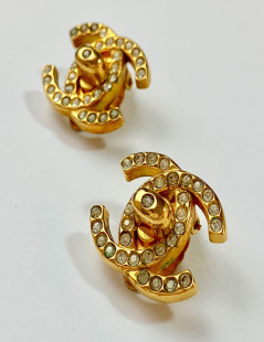 Boucles d'oreille clips CHANEL Vintage