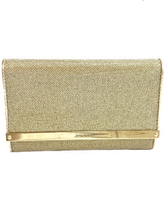 Pochette JIMMY CHOO lamé doré modèle MILLA