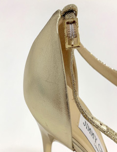 Sandales hautes JIMMY CHOO dorés