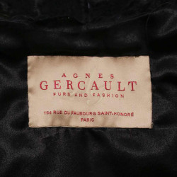 AGNES GERCAULT navy astrakan jacket