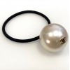 Black hair "Chouchou" CHANEL jewel with Pearl bead