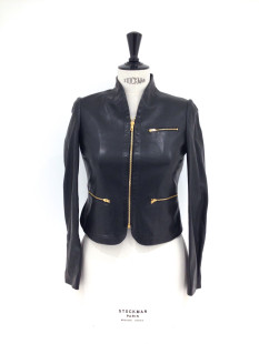 Veste JOSEPH cuir noir T 36