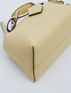 Sac FENDI jaune pale et strass