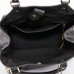 Sac GUCCI noir cuir embossé