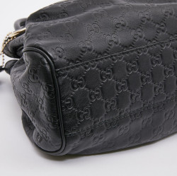 Sac GUCCI noir cuir embossé