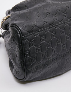 Sac GUCCI cuir embossé noir