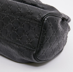 Sac GUCCI cuir embossé noir