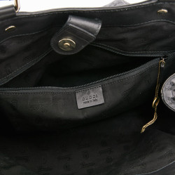 Sac GUCCI cuir embossé noir