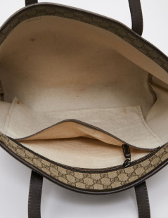 GUCCI Shopping Bag in Brown Monogram Canvas