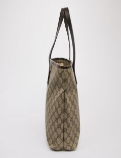 GUCCI Shopping Bag in Brown Monogram Canvas