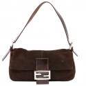 Sac FENDI en veau velours marron