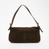 Sac FENDI en veau velours marron