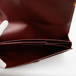 Pochette Cartier en cuir bordeaux