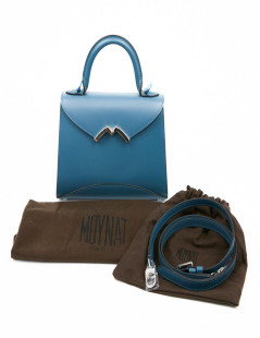 Sac MOYNAT Gabrielle en cuir bleu