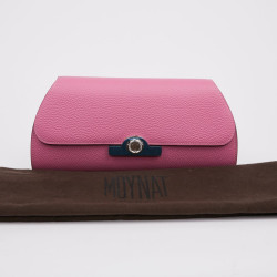 Clutch MOYNAT Réjane Opera en cuir rose 