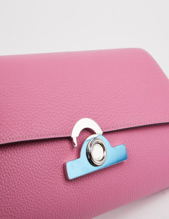 Clutch MOYNAT Réjane Opera en cuir rose 