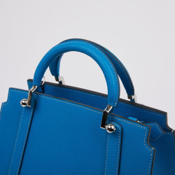  Sac MOYNAT Ballerine en cuir bleu