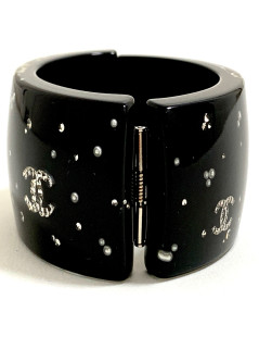 Bracelet plexi noir CHANEL